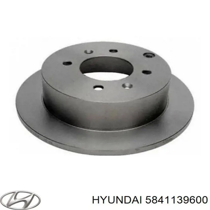 Disco do freio traseiro 5841139600 Hyundai/Kia