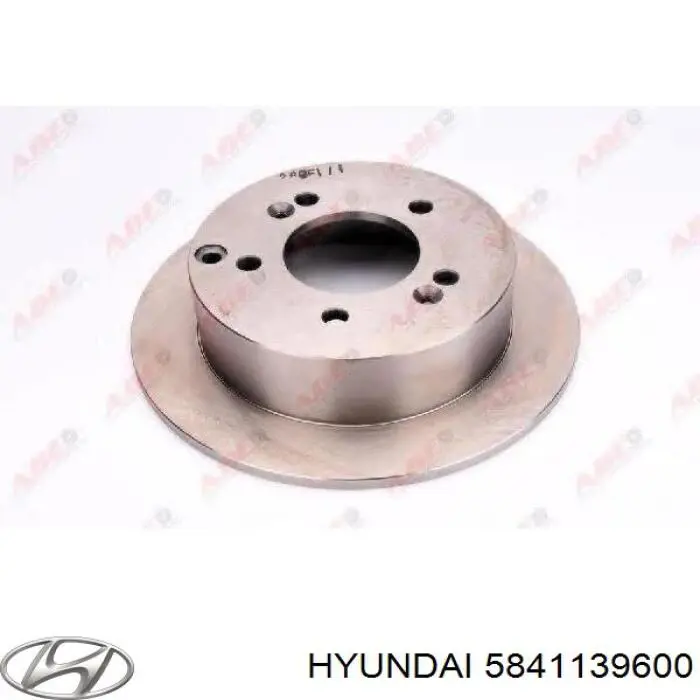 5841139600 Hyundai/Kia диск тормозной задний