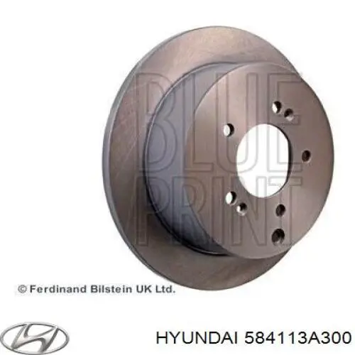 Disco do freio traseiro 584113A300 Hyundai/Kia