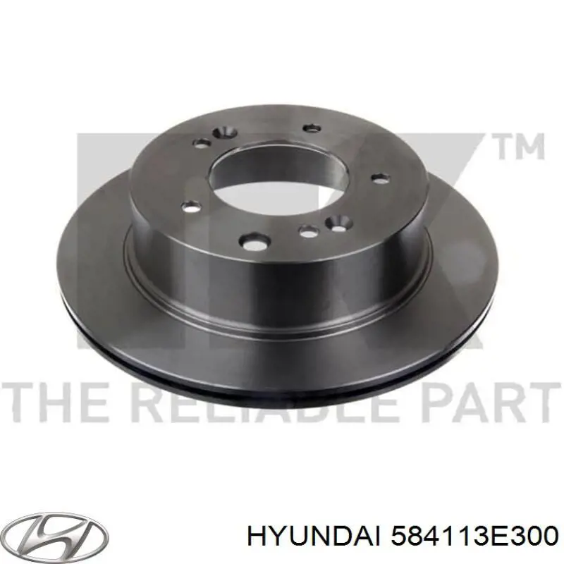 Задний тормозной диск Hyundai/Kia 584113E300 цена, от 12.67 USD