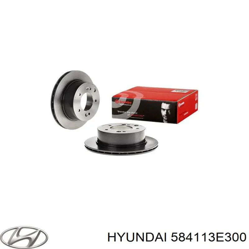 Купить 584113E300 Hyundai/Kia Диск тормозной задний