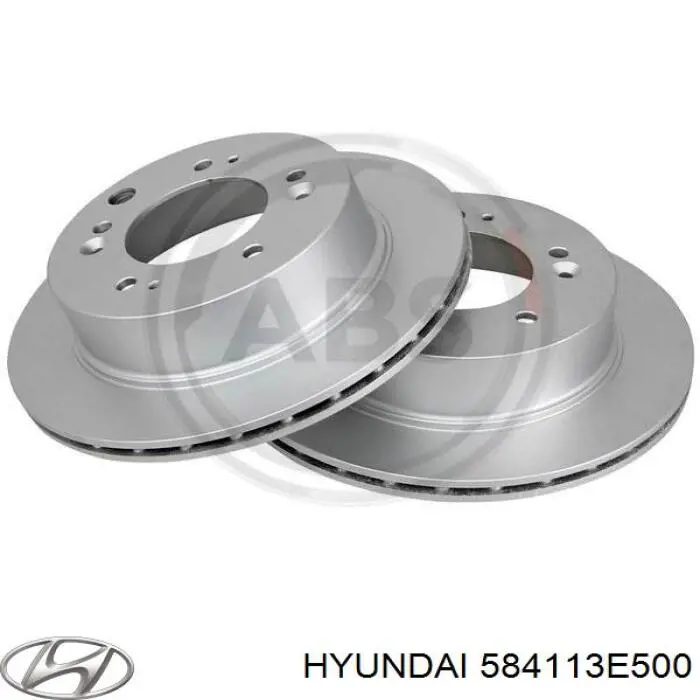 Тормозные диски 584113E500 Hyundai/Kia