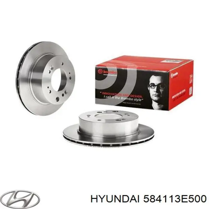 Задний тормозной диск Hyundai/Kia 584113E500 цена, от 16.95 USD