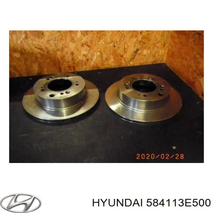 Тормозные диски 584113E500 Hyundai/Kia