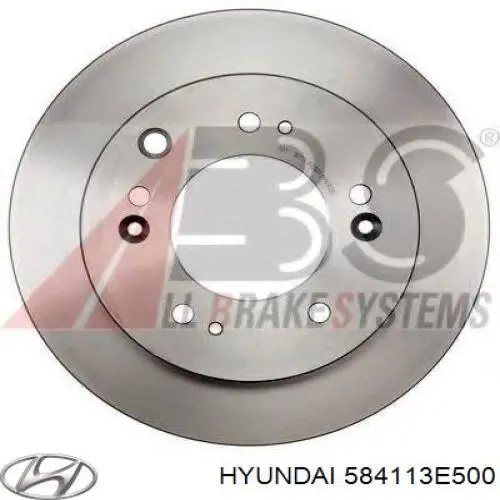 Задний тормозной диск Hyundai/Kia 584113E500 цена, от 16.95 USD