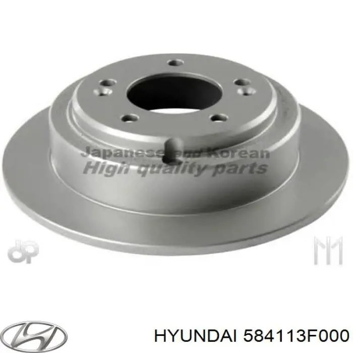 Задний тормозной диск Hyundai/Kia 584113F000 цена, от 29.12 USD