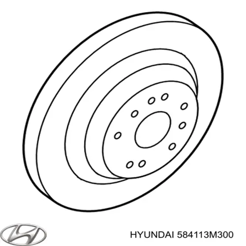 584113M300 Hyundai/Kia Дисковый тормоз