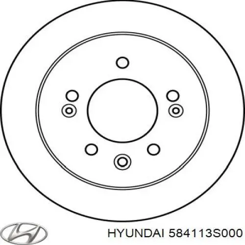 Тормозные диски 584113S000 Hyundai/Kia