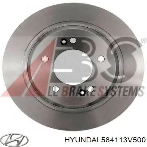 584113V500 Hyundai/Kia диск тормозной задний