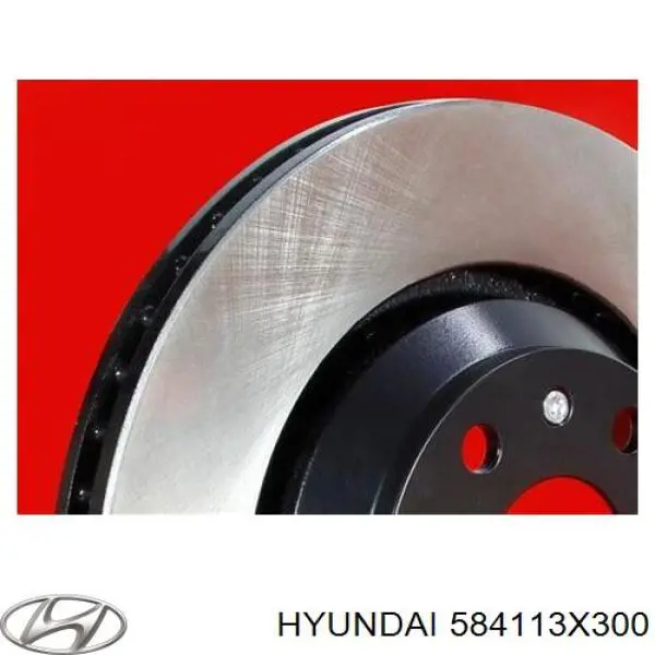 Диск гальмівний задній 584113X300 Hyundai/Kia