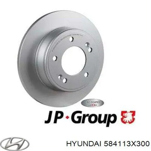 Задний дисковый тормоз Hyundai/Kia 584113X300