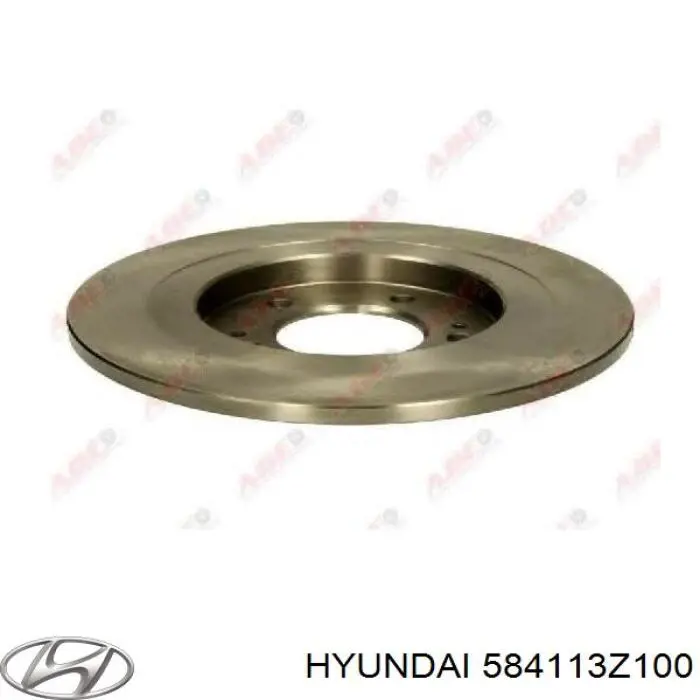 Задний тормозной диск Hyundai/Kia 584113Z100 цена, от 46.30 USD