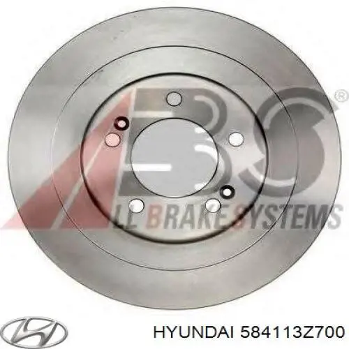 584113Z700 Hyundai/Kia диск тормозной задний