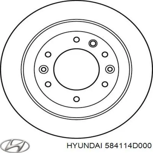 Задний дисковый тормоз Hyundai/Kia 584114D000