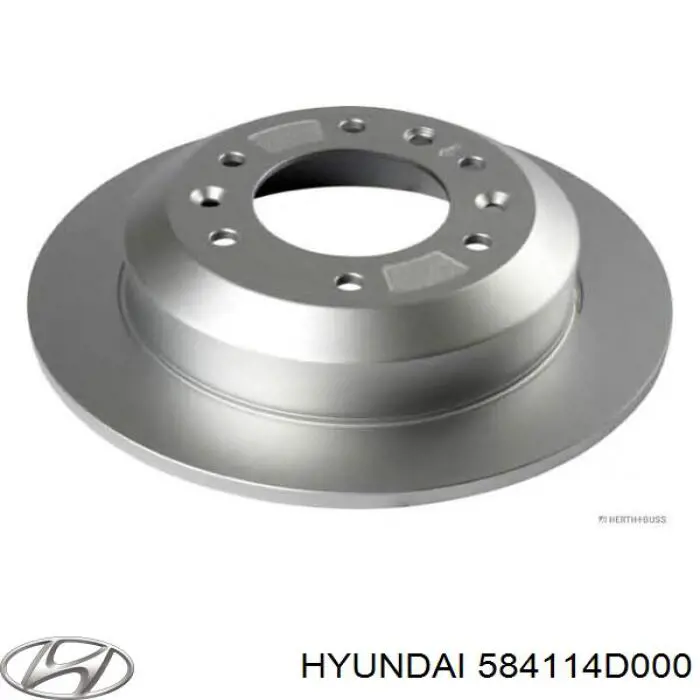 Тормозные диски 584114D000 Hyundai/Kia