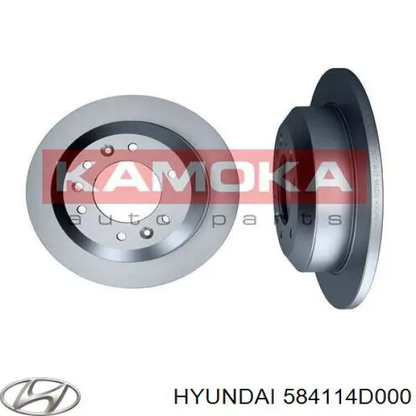 Купить 584114D000 Hyundai/Kia Диск тормозной задний