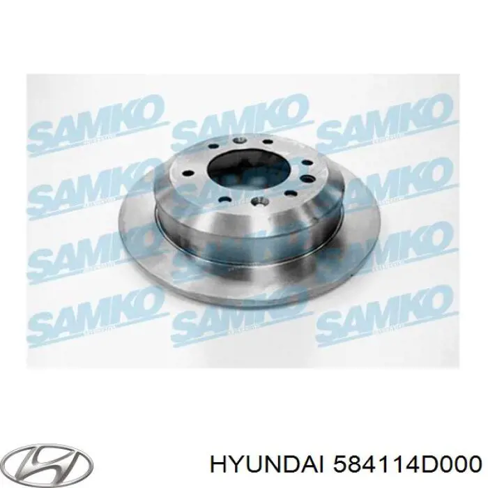 Купить 584114D000 Hyundai/Kia Диск тормозной задний
