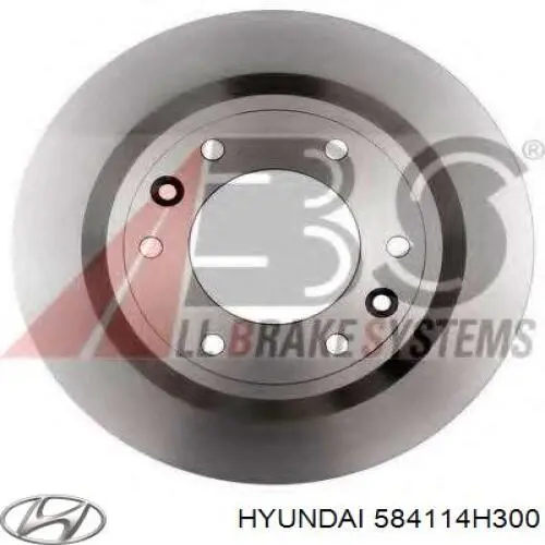 584114H300 Hyundai/Kia Дисковый тормоз