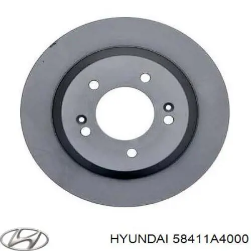 Купить 58411A4000 Hyundai/Kia Диск тормозной задний