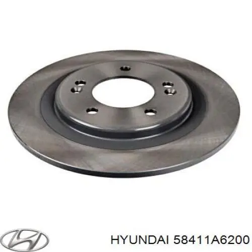 58411A6200 Hyundai/Kia диск тормозной задний