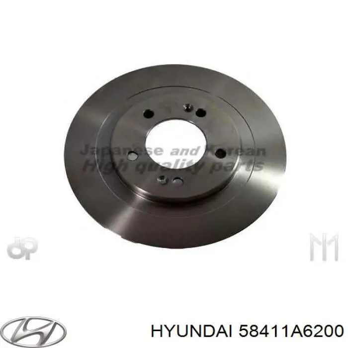 Задний тормозной диск Hyundai/Kia 58411A6200 цена, от 42.52 USD