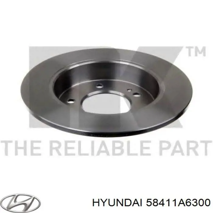 Тормозные диски 58411A6300 Hyundai/Kia