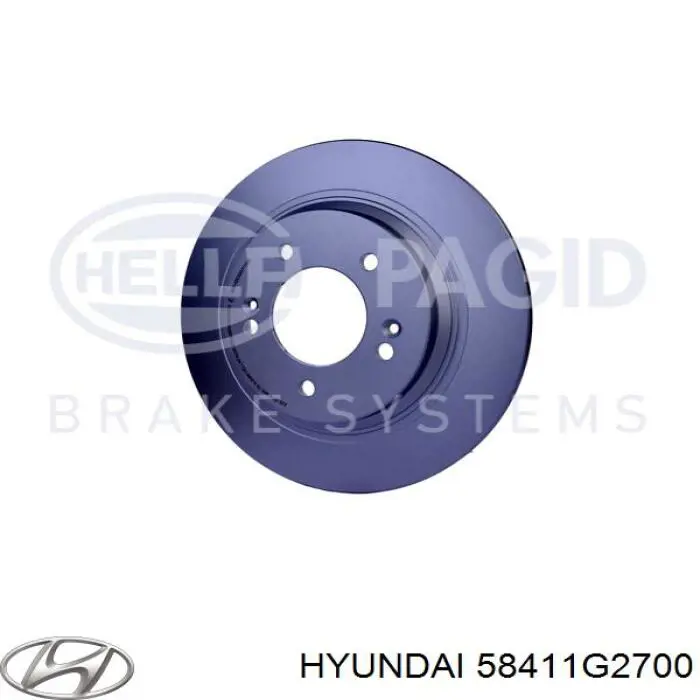 Задний тормозной диск Hyundai/Kia 58411G2700 цена, от 39.84 USD