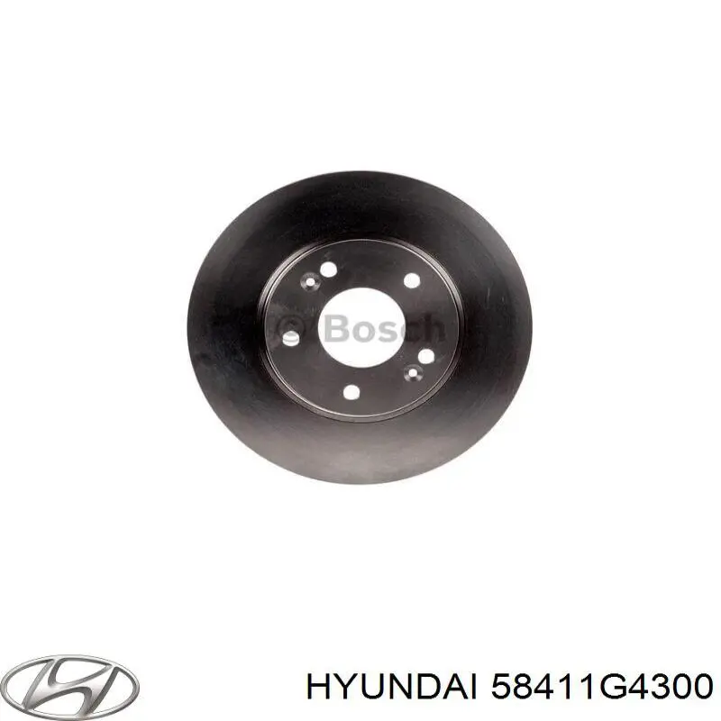 58411G4300 Hyundai/Kia диск тормозной задний