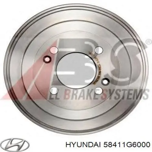 Купить 58411G6000 Hyundai/Kia Тормозной барабан