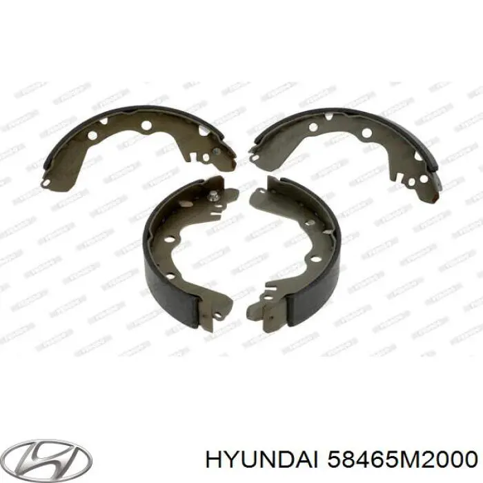 58465M2000 Hyundai/Kia задние барабанные колодки