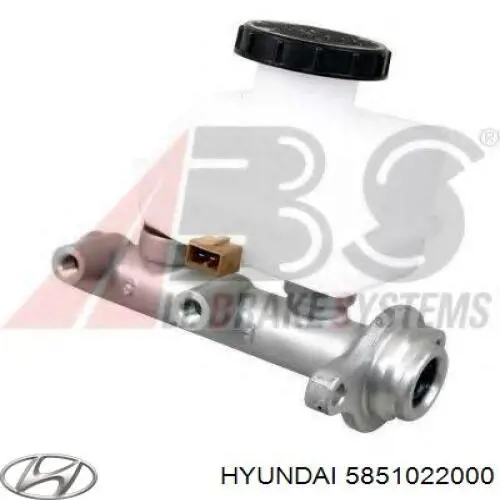 Цилиндр главный тормоза (гидротормозов) Hyundai/Kia 5851022000 цена, от 84.75 USD