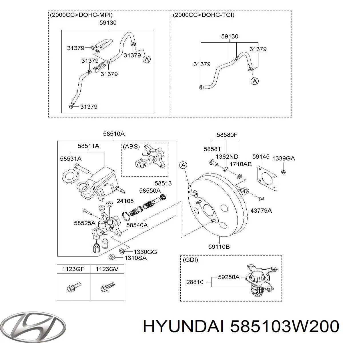  585103W200 Hyundai/Kia