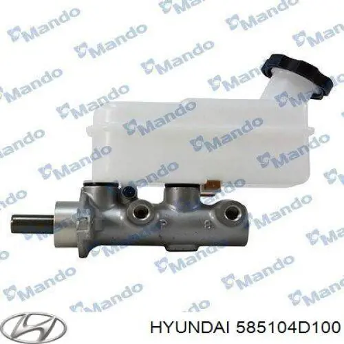 Цилиндр главный тормоза (гидротормозов) Hyundai/Kia 585104D100 цена, от 15.54 USD