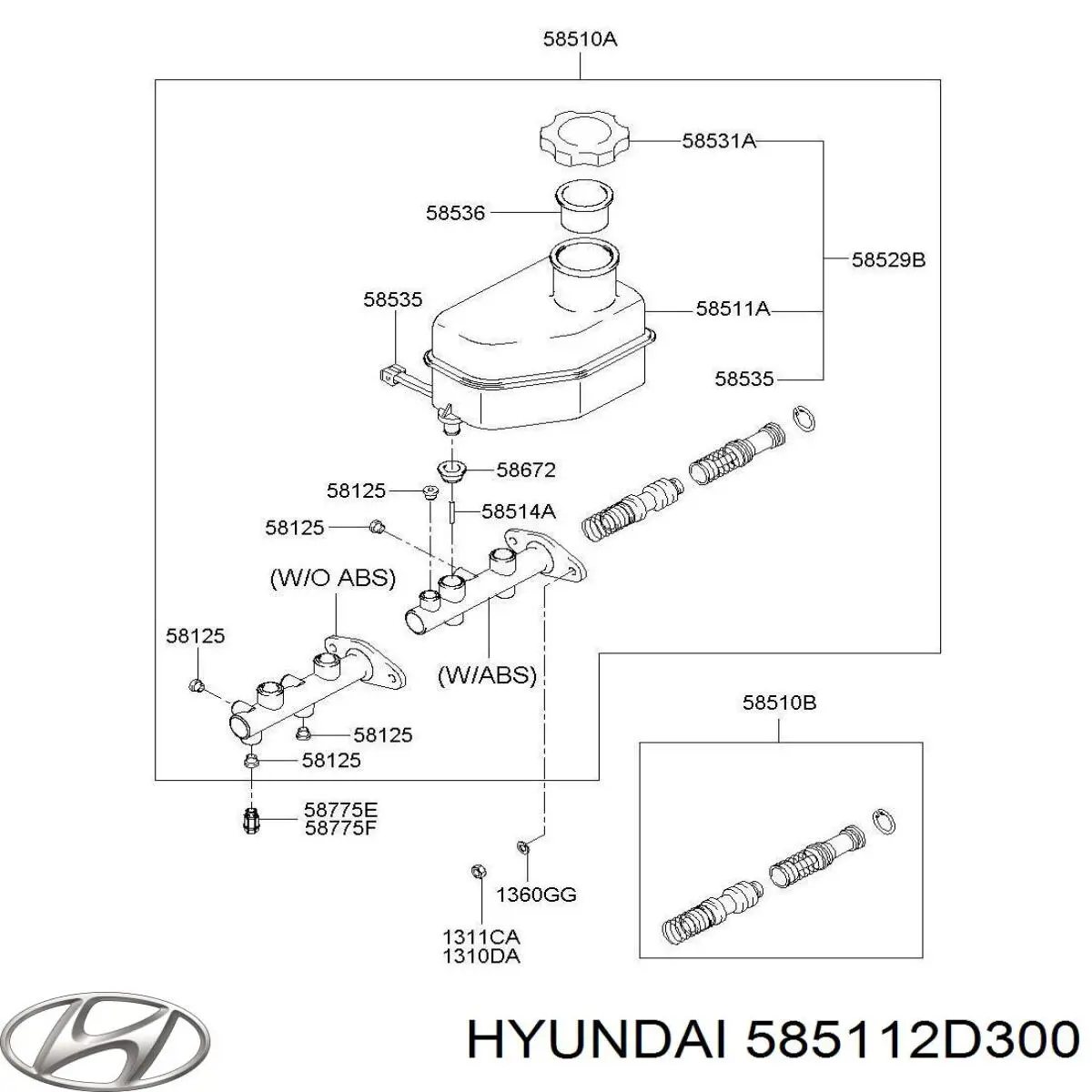  585112D300 Hyundai/Kia