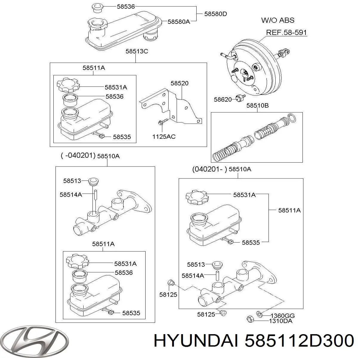 Бачок ГТЦ Hyundai/Kia 585112D300 цена, от 18.93 USD