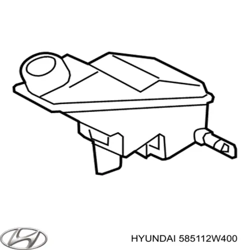Tanque de cilindro mestre do freio (de fluido de freio) para Hyundai Santa Fe (DM)