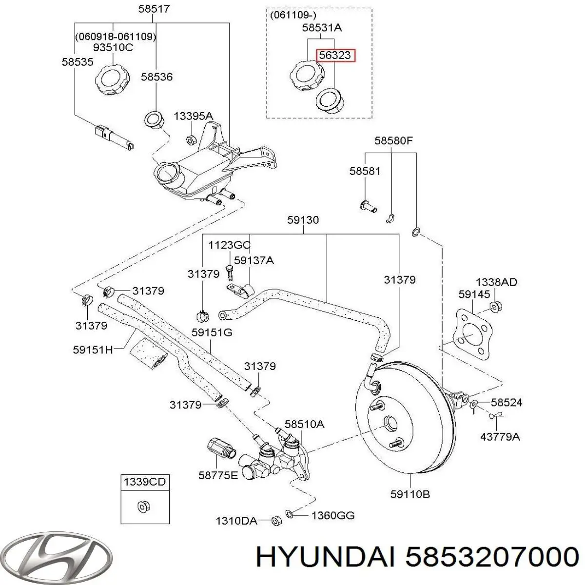 Hyundai/Kia 5853207000 цена, от 0.99 USD