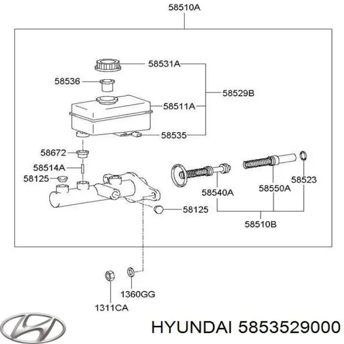  Hyundai/Kia 5853529000 цена, от 10.38 USD