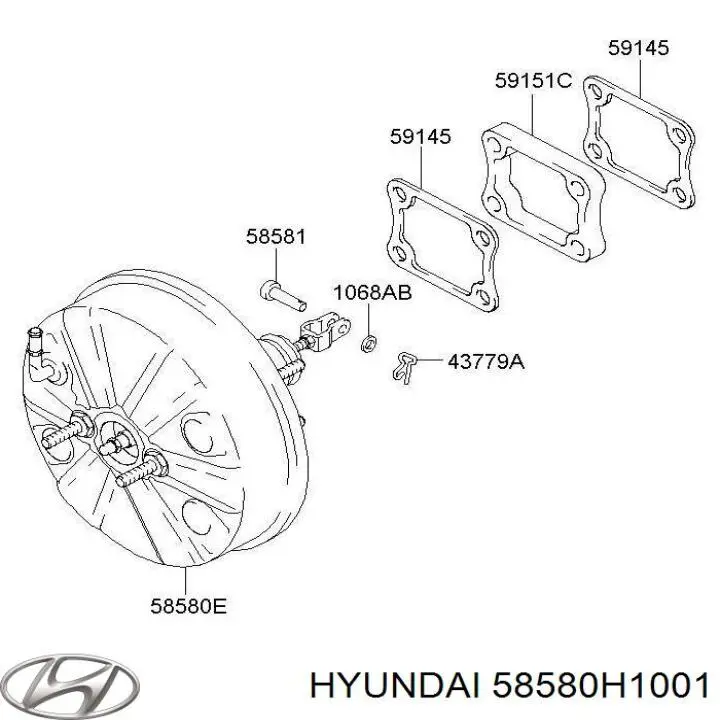 Вакуумник Hyundai/Kia 58580H1001 цена, от 41.81 USD