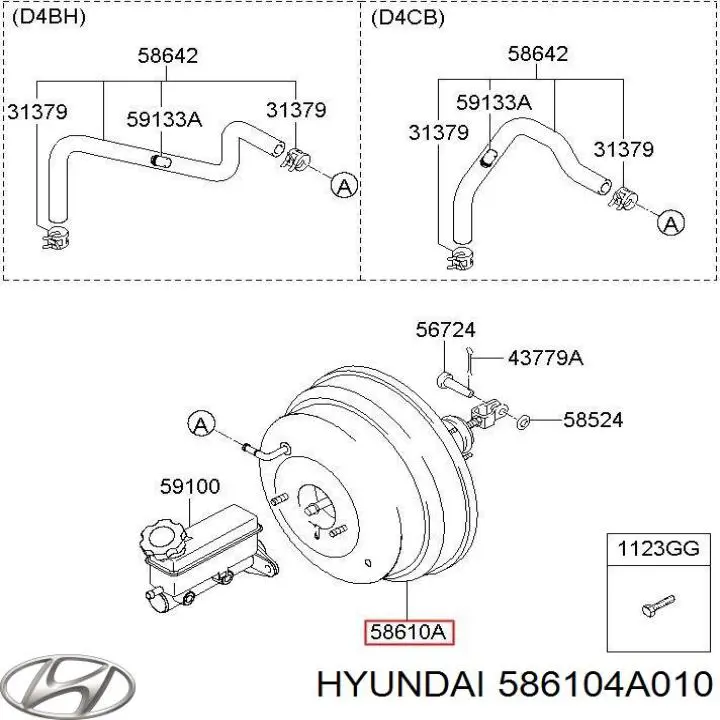 586104A010 Hyundai/Kia 