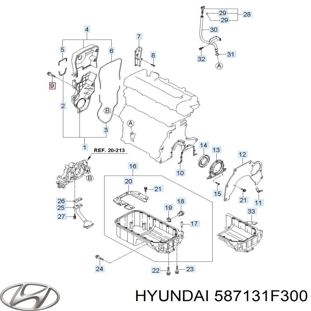  Hyundai/Kia 587131F300 цена, от 13.28 USD