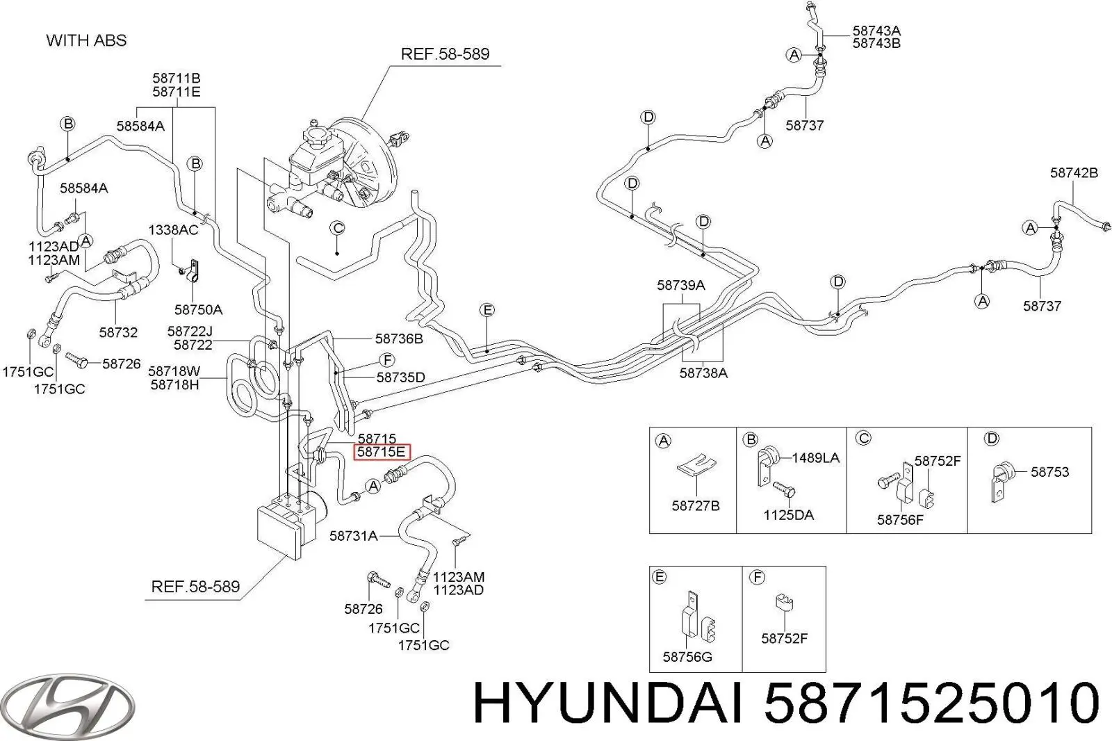  5871525010 Hyundai/Kia