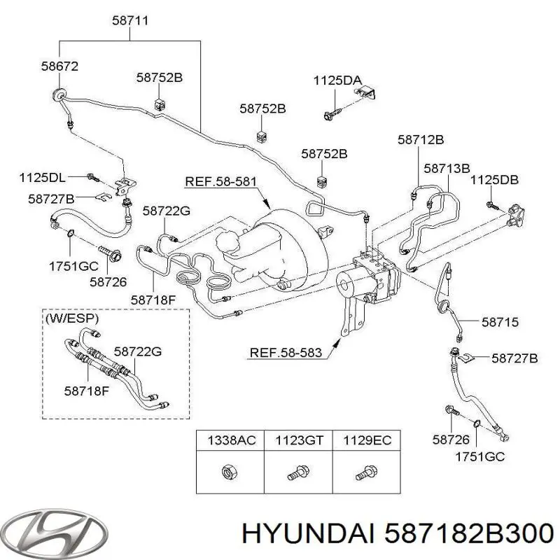  587182B300 Hyundai/Kia