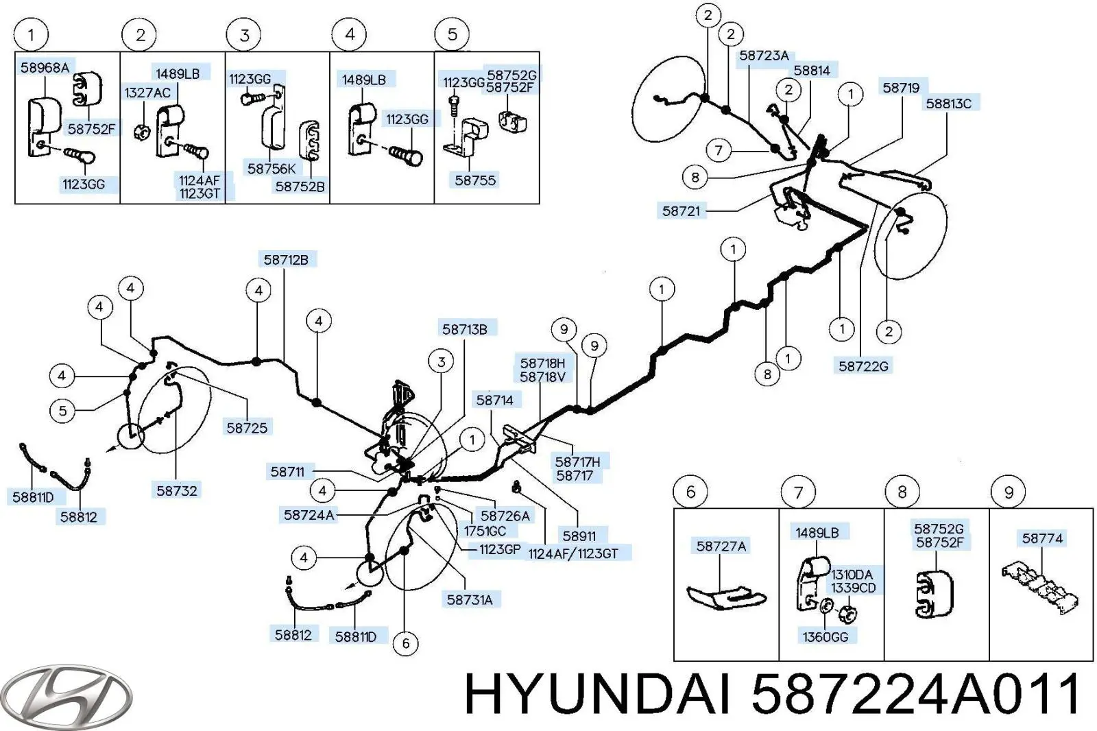  587224A011 Hyundai/Kia