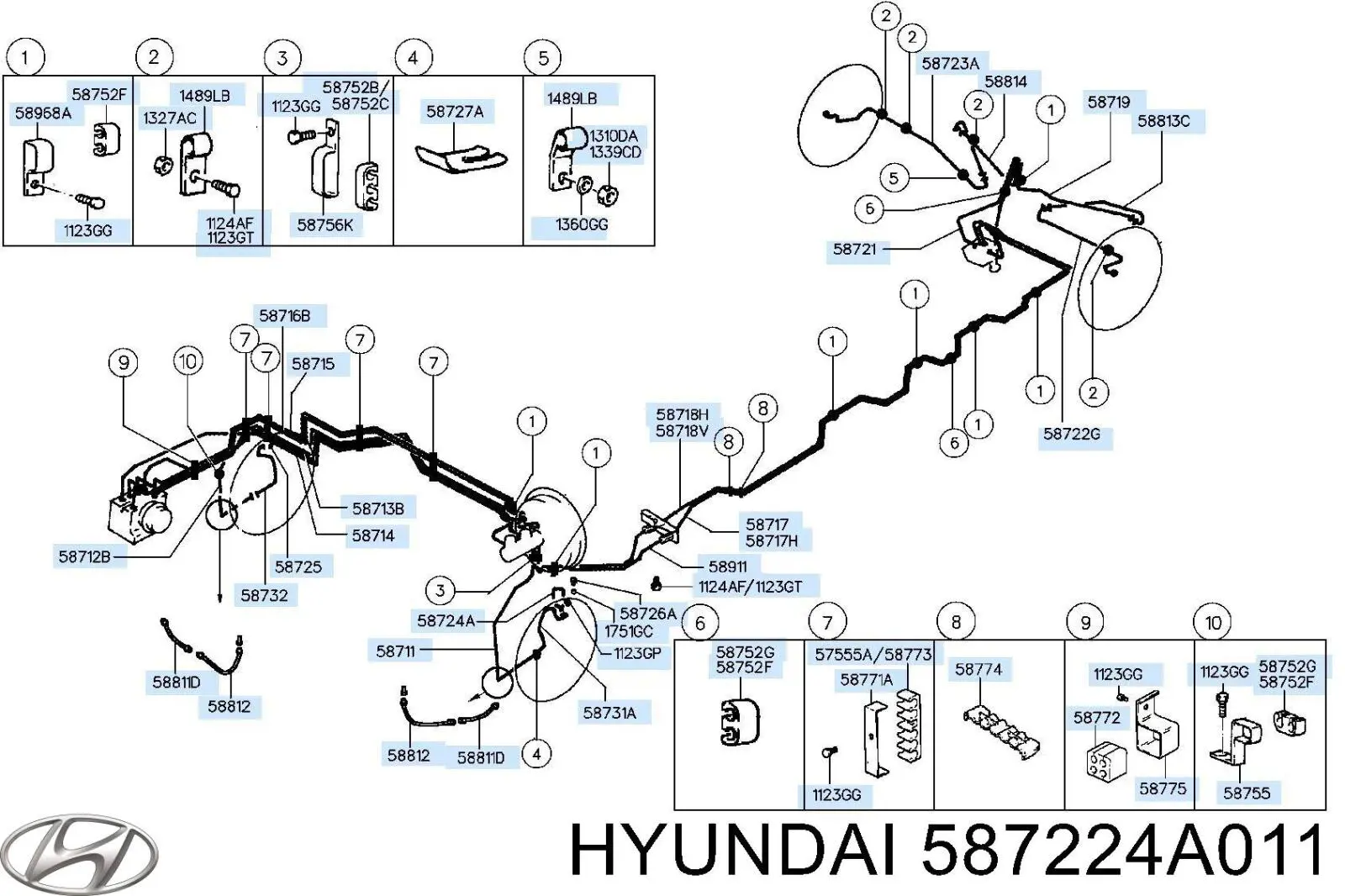 Купить 587224A011 Hyundai/Kia 