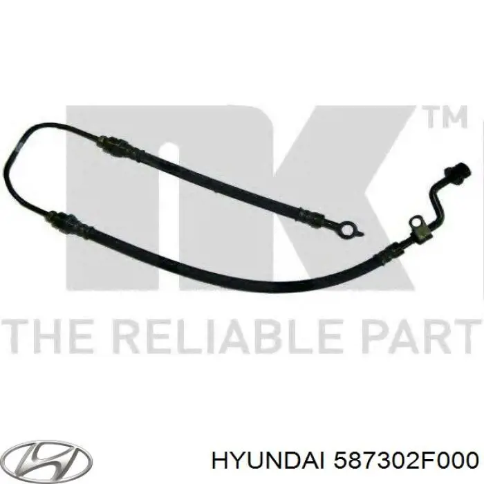 Шланг тормозной передний левый Hyundai/Kia 587302F000