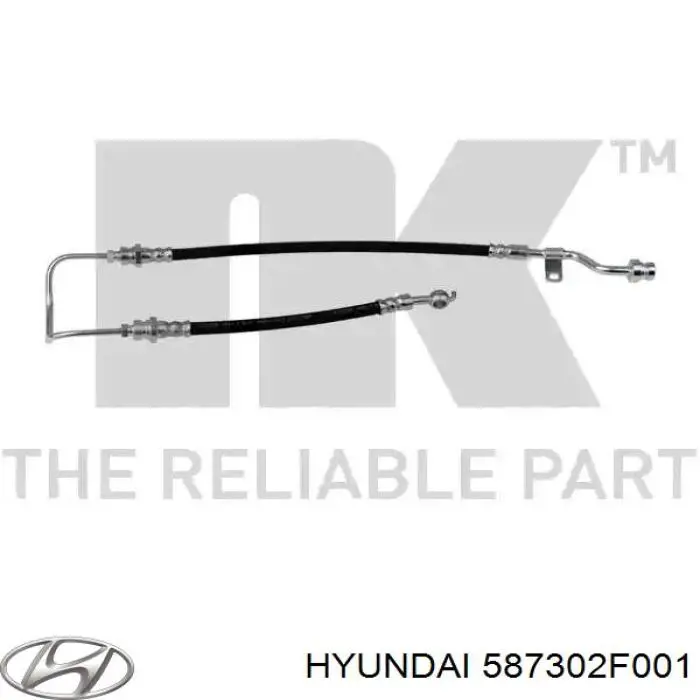 Шланг тормозной передний, левый Hyundai/Kia 587302F001 цена, от 17.74 USD
