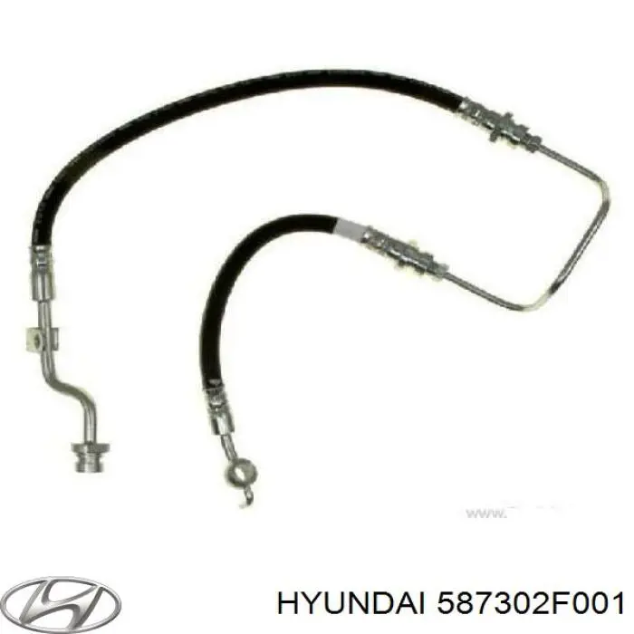 Шланг тормозной передний левый 587302F001 Hyundai/Kia