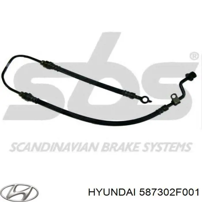 Купить 587302F001 Hyundai/Kia Шланг тормозной передний левый