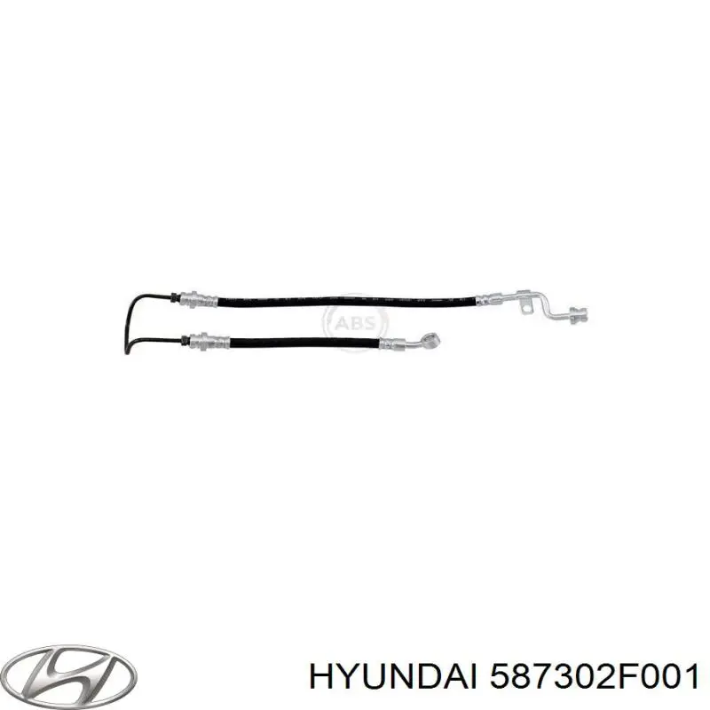 Шланг тормозной передний левый 587302F001 Hyundai/Kia
